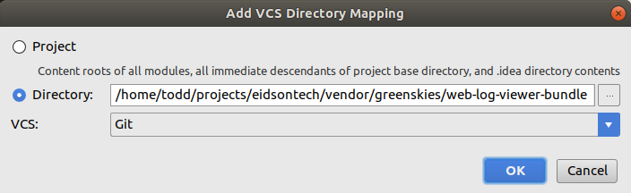 phpstorm project remote directory